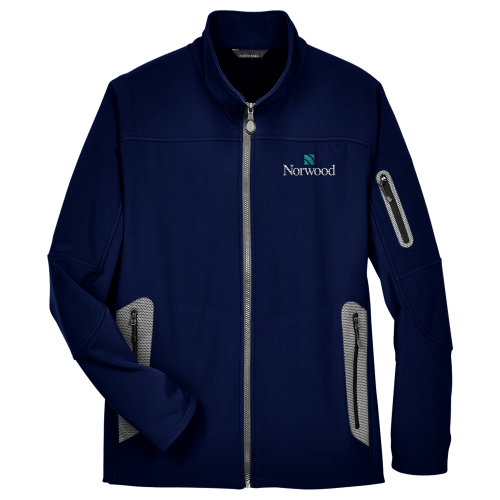 North End Men's Three-Layer Fleece Bonded Soft Shell Jacket